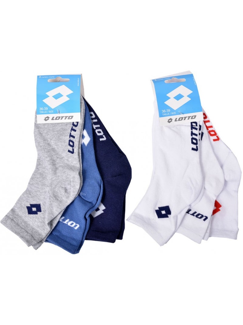 Chaussettes Enfant LOTTO Socquettes - Pack de 6 Multicolore - Kiabi