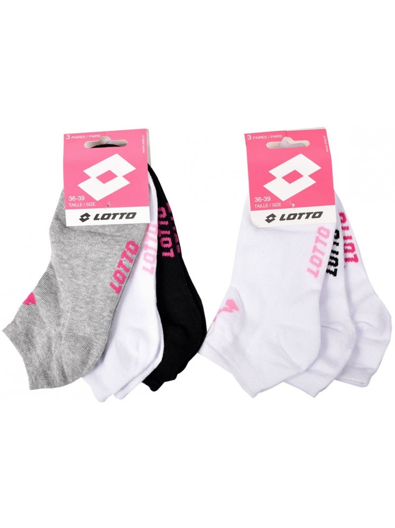 Chaussettes Enfant LOTTO Socquettes - Pack de 6 Multicolore - Kiabi