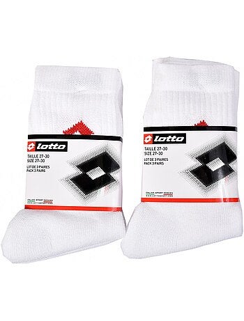 Chaussettes Enfant LOTTO TENNIS CREW - Pack de 6