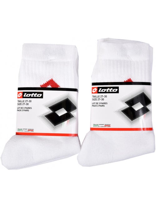 Chaussettes Enfant LOTTO TENNIS CREW - Pack de 6 - Kiabi
