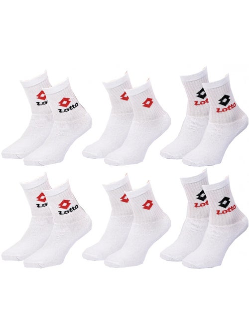 Chaussettes Enfant LOTTO TENNIS CREW - Pack de 6 - Kiabi