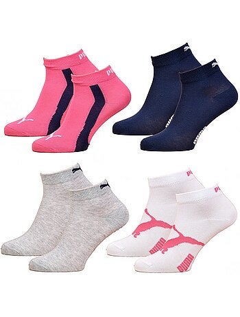 Chaussettes Enfant PUMA Socquettes Tiges 2 Tiers QUARTER - Pack de 4