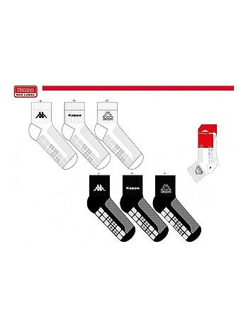 Chaussettes Enfant QUARTER KAPPA - Pack de 6