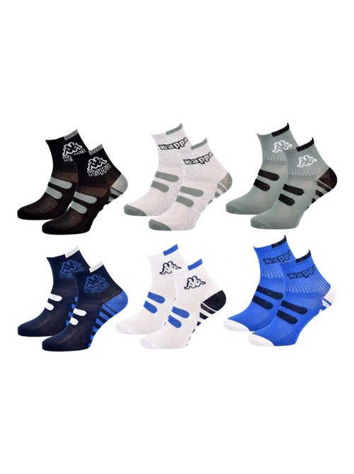 Chaussettes Enfant QUARTER KAPPA - Pack de 6 - Kiabi