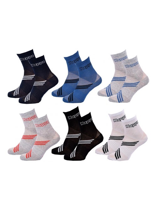 Chaussettes Enfant QUARTER KAPPA - Pack de 6 - Kiabi