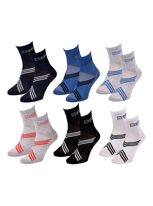 Chaussettes Enfant QUARTER KAPPA - Pack de 6 - Kiabi