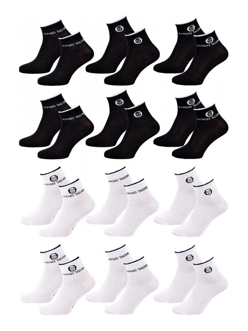 Chaussettes enfant QUARTER SERGIO TACCHINI Lot de 12 - Pack de 12 Multicolore - Kiabi