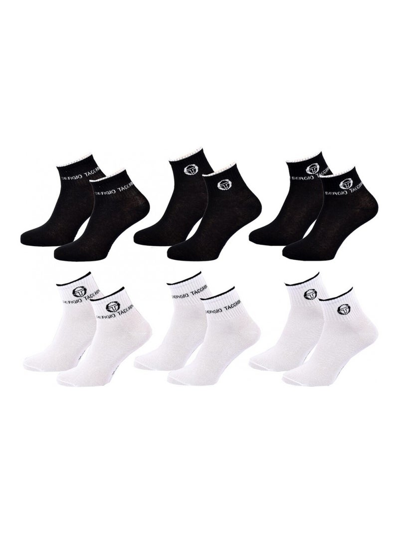 Chaussettes enfant QUARTER SERGIO TACCHINI Lot de 6 - Pack de 6 Multicolore - Kiabi