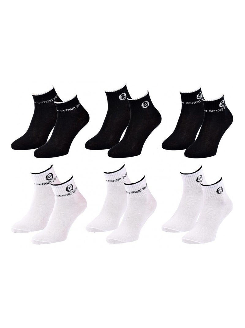 Chaussettes enfant QUARTER SERGIO TACCHINI Lot de 6 - Pack de 6 Multicolore - Kiabi