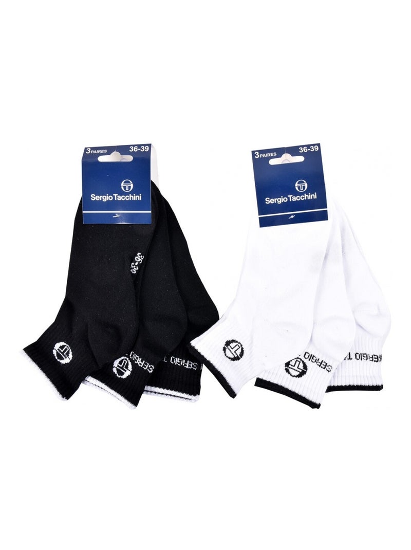 Chaussettes enfant QUARTER SERGIO TACCHINI Lot de 6 - Pack de 6 Multicolore - Kiabi
