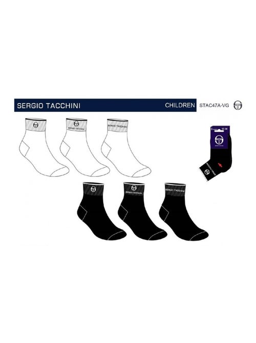 Chaussettes enfant QUARTER SERGIO TACCHINI Lot de 6 - Pack de 6 - Kiabi