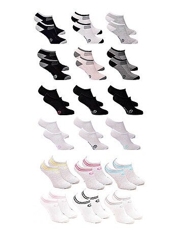 Chaussettes Enfant SERGIO TACCHINI Socquettes en Coton Majoritaire - Pack de 12