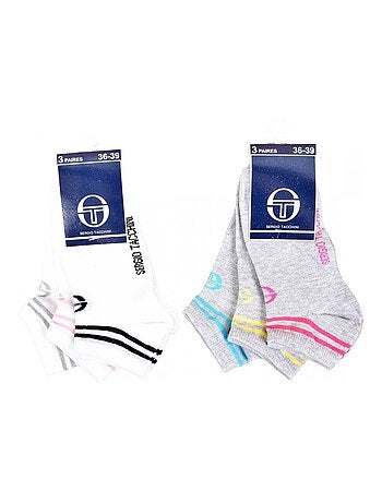 Chaussettes Enfant SERGIO TACCHINI Socquettes en Coton Majoritaire - Pack de 12
