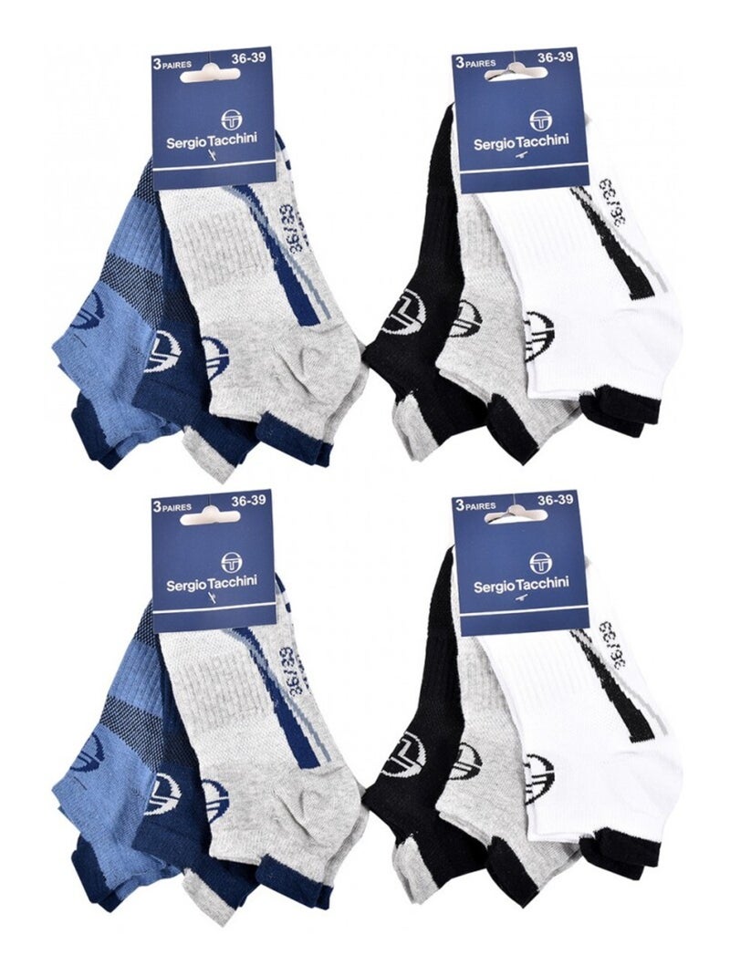 Chaussettes Enfant SNEAKER SERGIO TACCHINI - Pack de 12 Multicolore - Kiabi