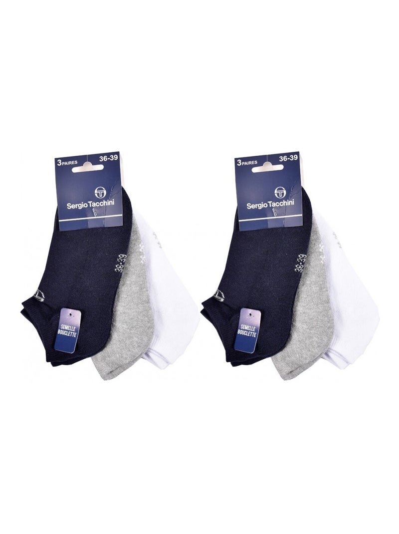 Chaussettes Enfant SNEAKER SERGIO TACCHINI Lot de 6 - Pack de 6 Multicolore - Kiabi