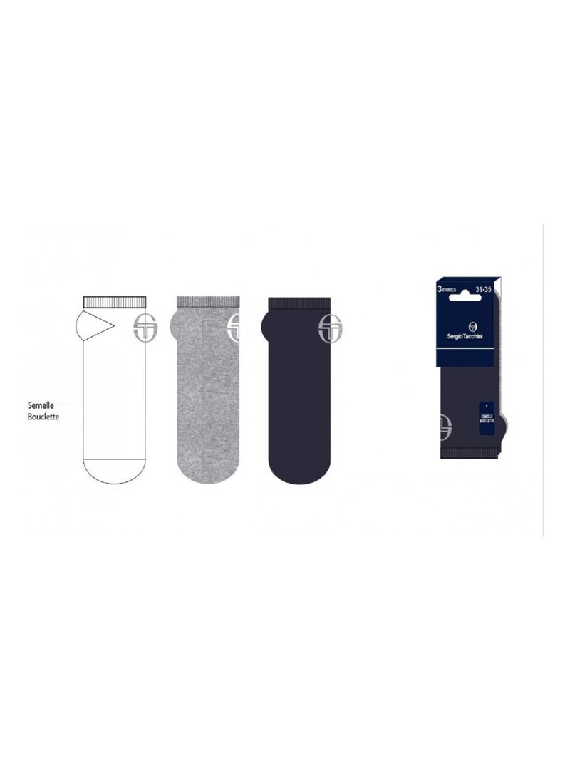 Chaussettes Enfant SNEAKER SERGIO TACCHINI Lot de 6 - Pack de 6 Multicolore - Kiabi