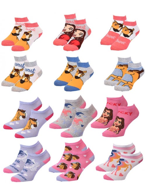 Chaussettes Enfant SPIRIT fantaisie -Assortiment modèles photos selon arrivages- - Pack de 9 - Kiabi