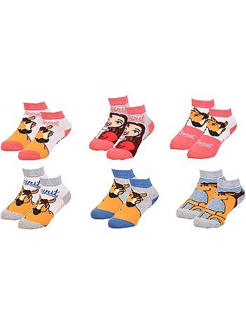 Chaussettes Enfant SPIRIT fantaisie -Assortiment modèles photos selon arrivages- - Pack de 9