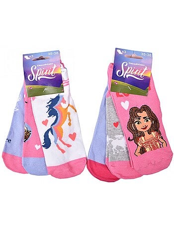 Chaussettes Enfant SPIRIT fantaisie -Assortiment modèles photos selon arrivages- - Pack de 9