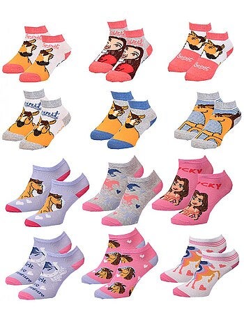 Chaussettes Enfant SPIRIT fantaisie -Assortiment modèles photos selon arrivages- - Pack de 9