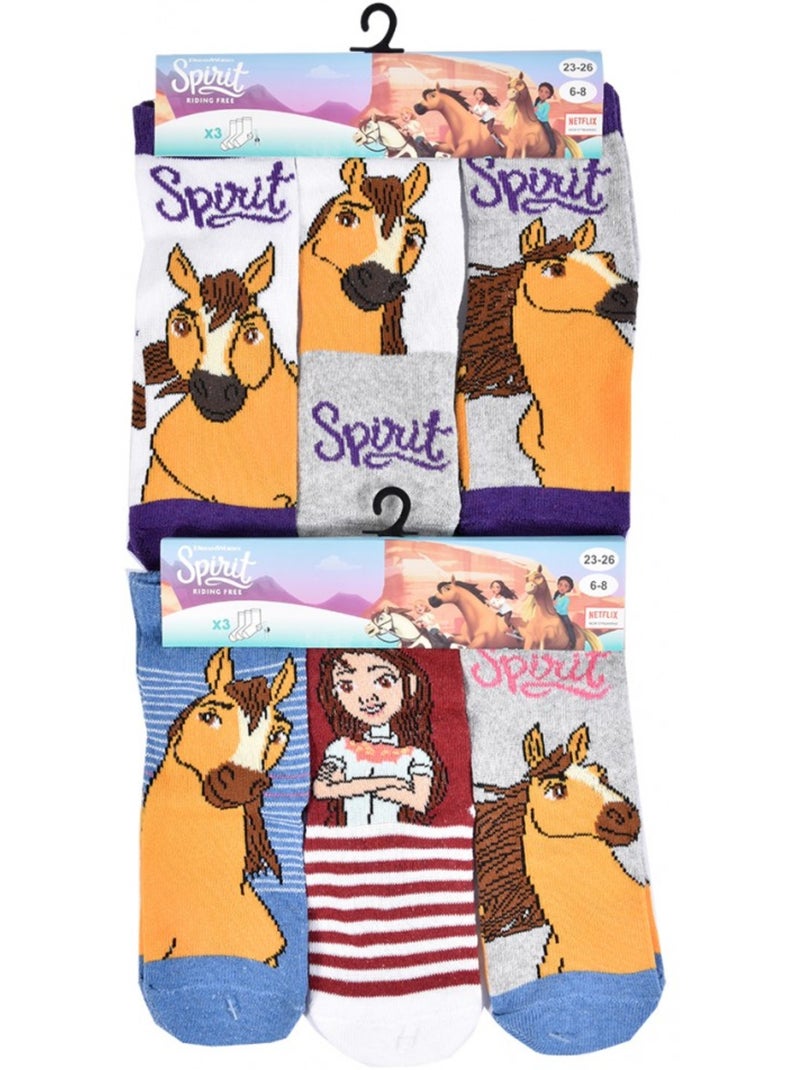 Chaussettes Enfant SPIRIT fantaisie -Assortiment modèles photos selon arrivages- - Pack de 9 Multicolore - Kiabi