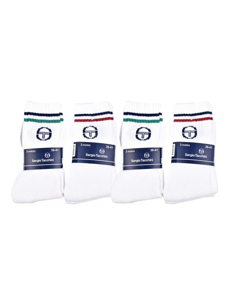 Chaussettes Enfant TENNIS SERGIO TACCHINI - Pack de 12 Multicolore - Kiabi