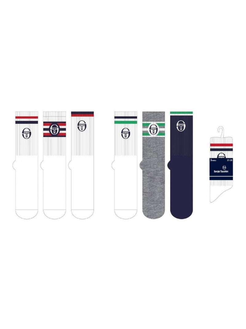 Chaussettes Enfant TENNIS SERGIO TACCHINI - Pack de 12 Multicolore - Kiabi