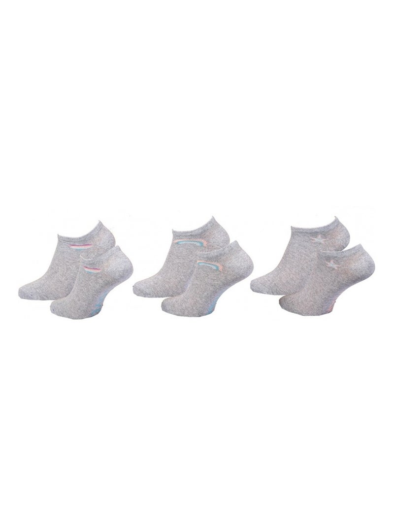 Chaussettes Enfant TWINDAY - Pack de 3 Gris - Kiabi
