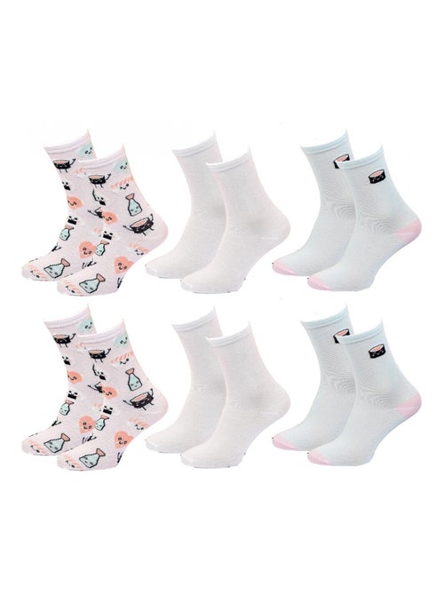 Chaussettes Enfant TWINDAY - Pack de 6 - Kiabi