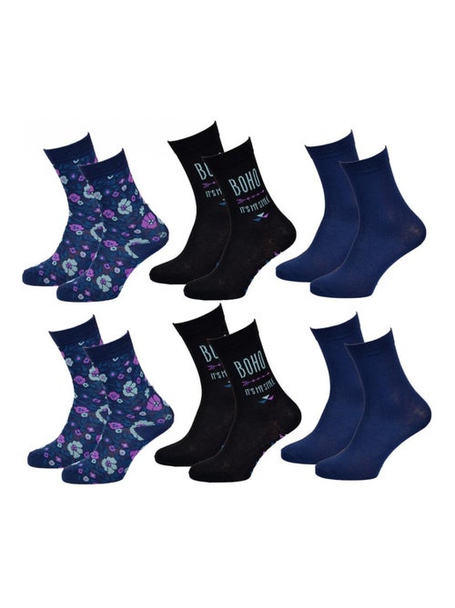 Chaussettes Enfant TWINDAY - Pack de 6 - Kiabi