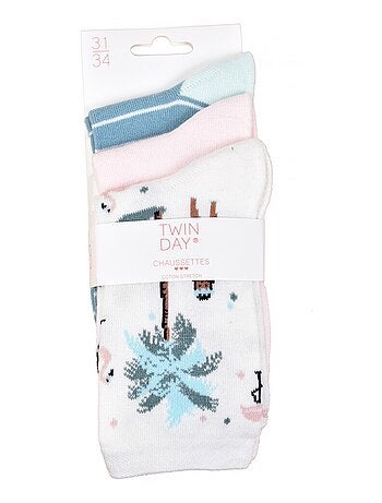 Chaussettes Enfant TWINDAY - Pack de 6