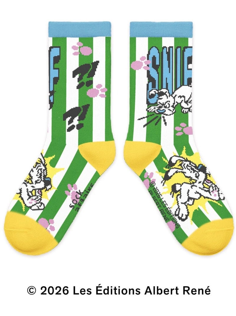 Chaussettes Enfants Astérix, Idéfix Vert - Kiabi