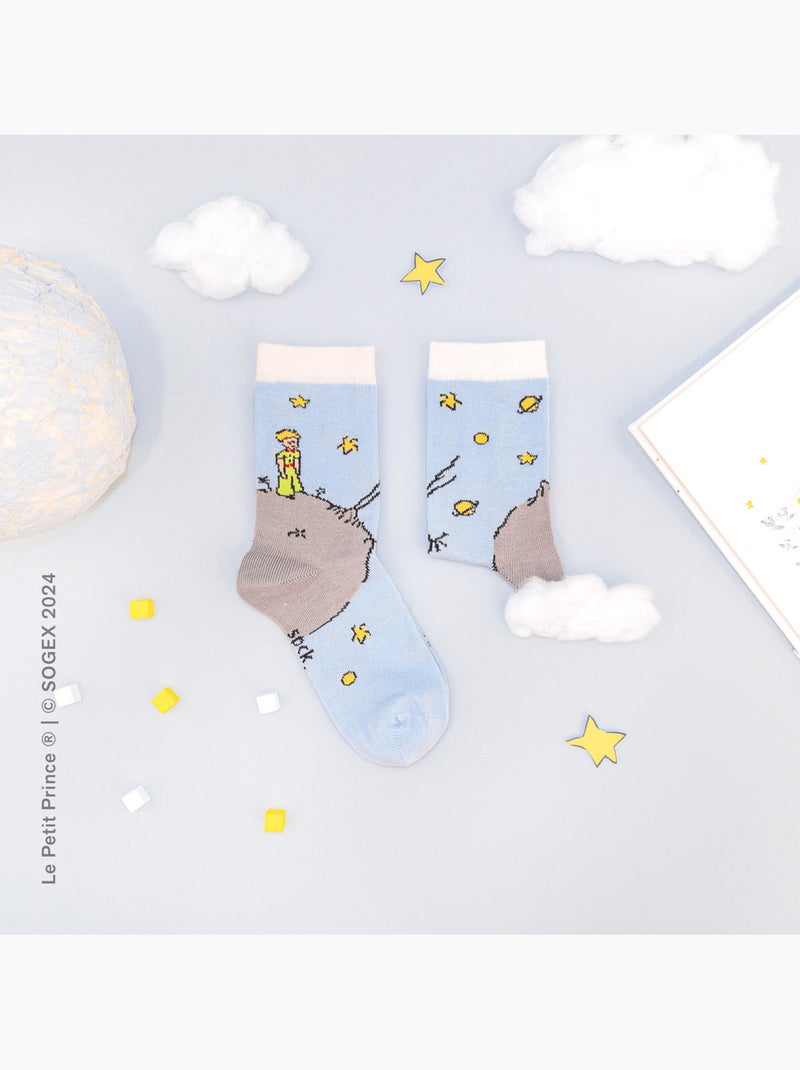 Chaussettes Enfants Astéroïde B-612, Le Petit Prince Gris - Kiabi