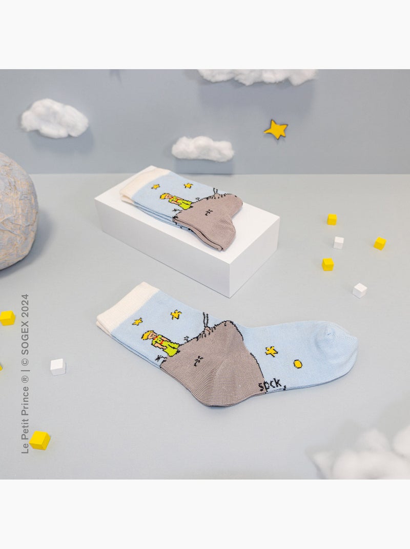 Chaussettes Enfants Astéroïde B-612, Le Petit Prince Gris - Kiabi