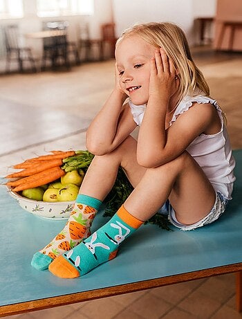 Chaussettes Enfants Dedoles Lapins et carottes