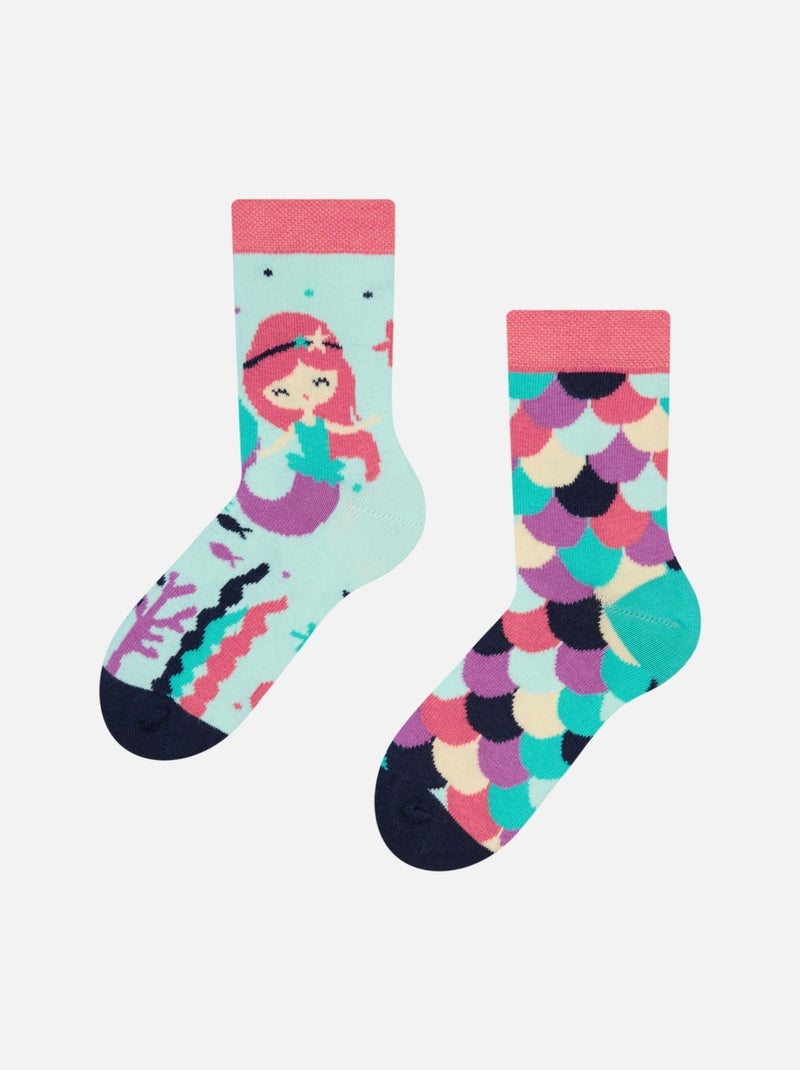 Chaussettes Enfants Dedoles  Les Sirènes Vert - Kiabi