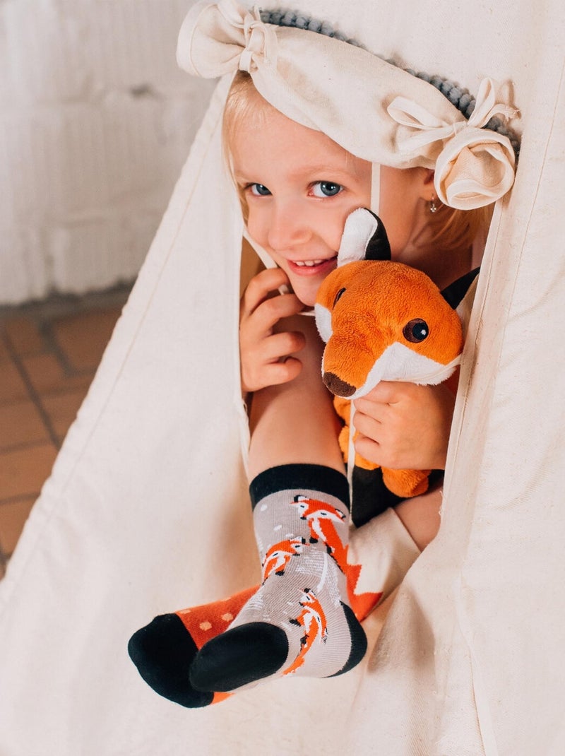 Chaussettes Enfants Dedoles  Renards Gris - Kiabi
