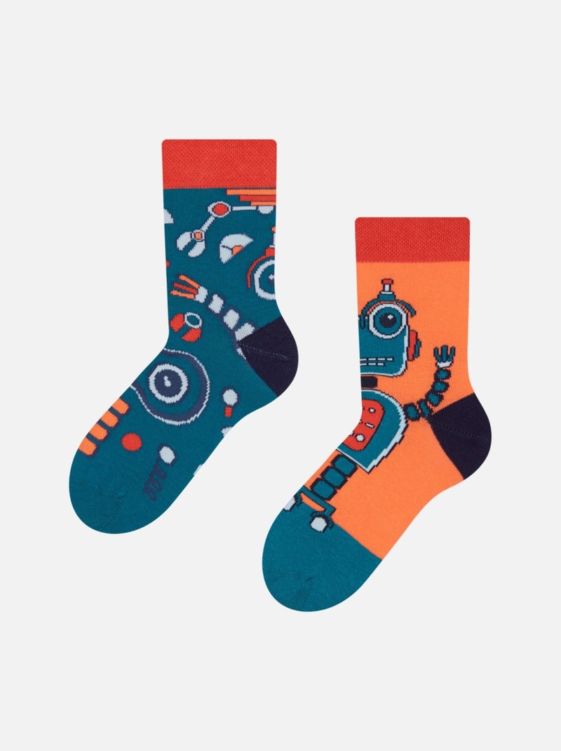 Chaussettes Enfants Dedoles  Robots Bleu - Kiabi