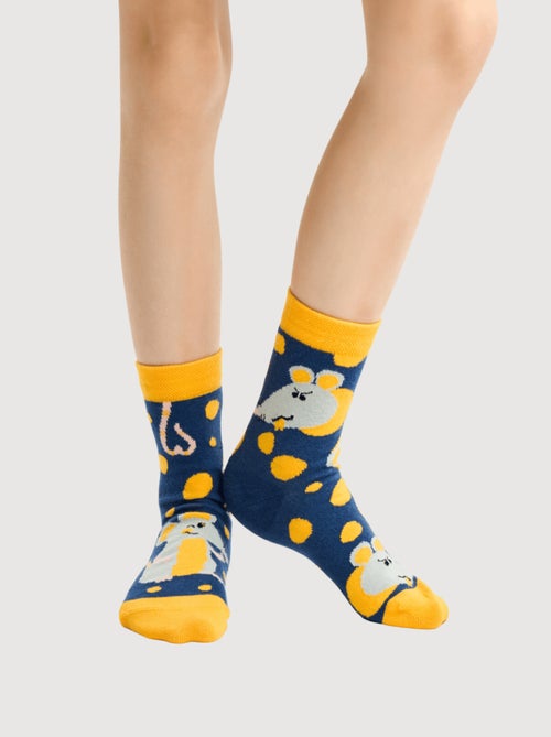 Chaussettes Enfants Dedoles  Souris et Fromage - Kiabi