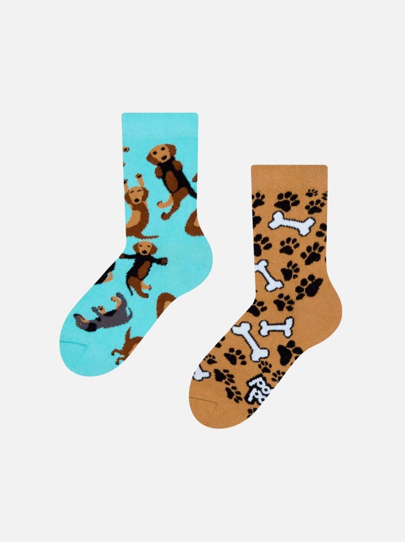 Chaussettes Enfants Dedoles  Teckel Marron - Kiabi