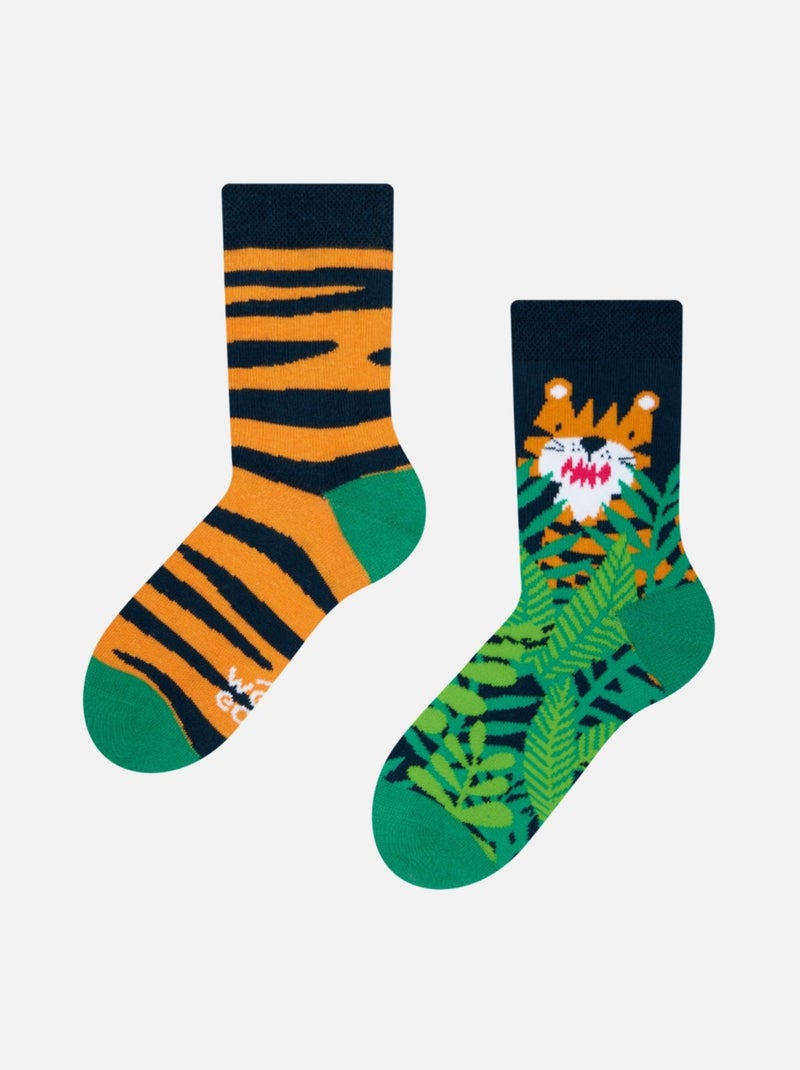 Chaussettes Enfants Dedoles  Tigres Orange - Kiabi
