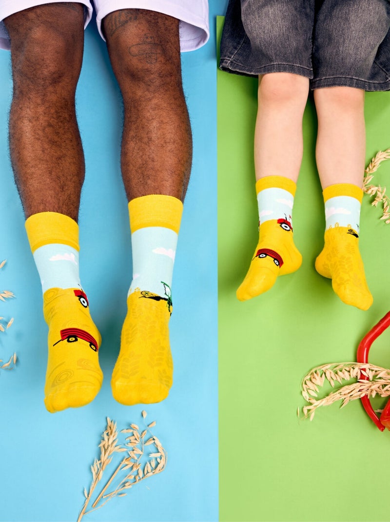 Chaussettes Enfants Dedoles  Tracteurs Jaune - Kiabi