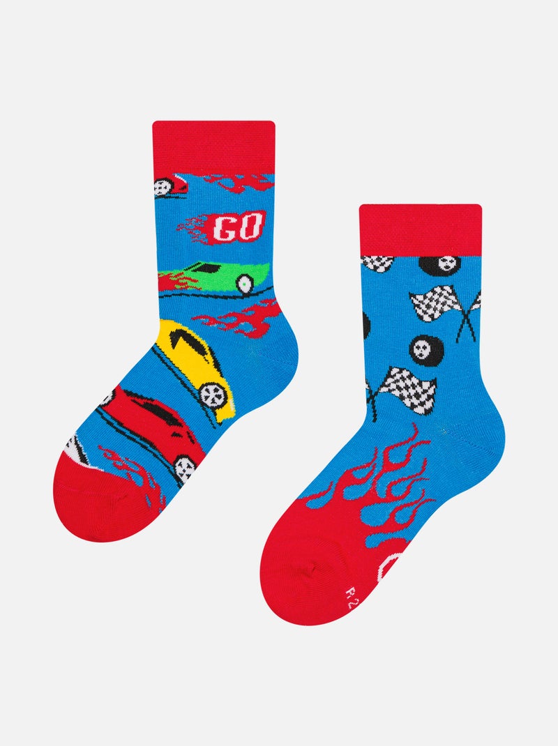 Chaussettes Enfants Dedoles Voitures Rapides Bleu - Kiabi