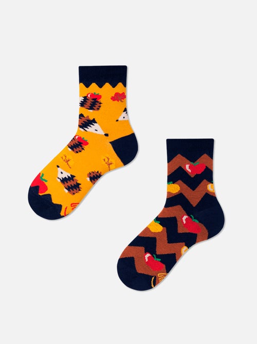 Chaussettes Enfants Many Mornings Hérissons & Pommes - Kiabi