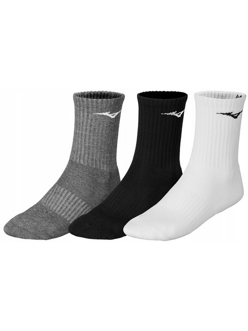 Chaussettes entraînement - mizuno Blanc Noir Gris - Kiabi