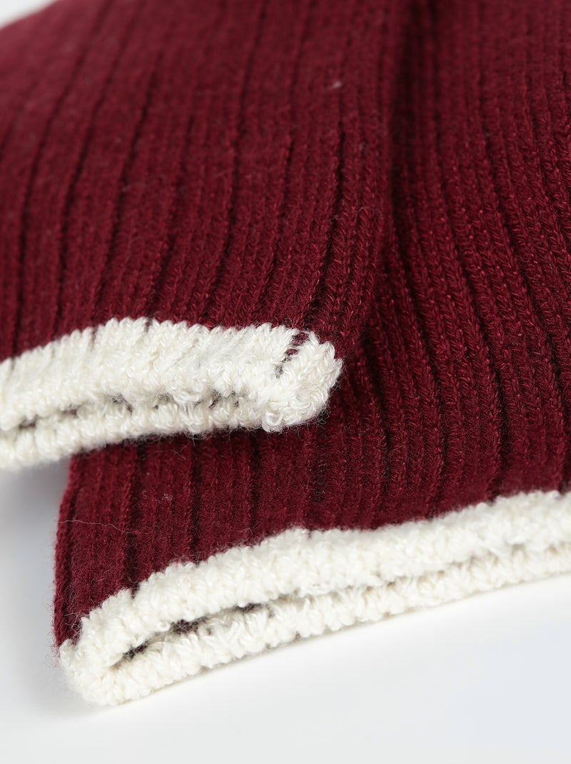 Chaussettes épaisses Bomboo Violet figue - Kiabi