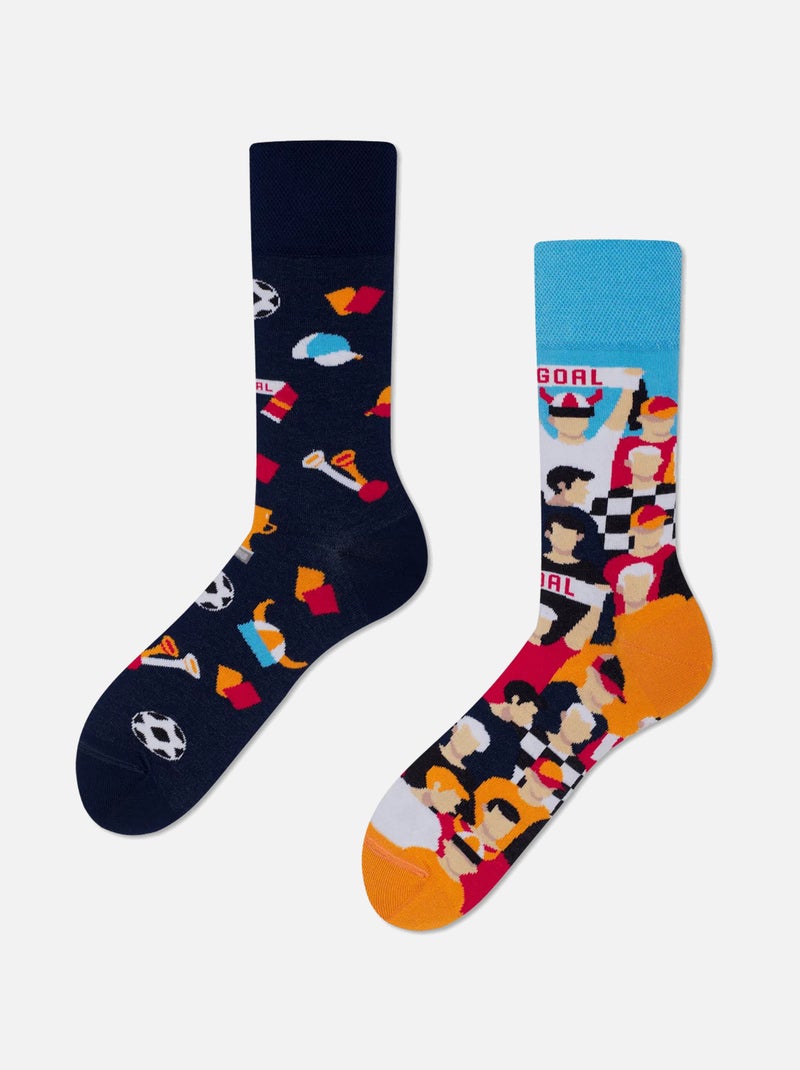 Chaussettes Fans de Tous les Pays Noir Multicolore - Kiabi