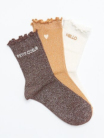 Chaussettes fantaisies à paillettes