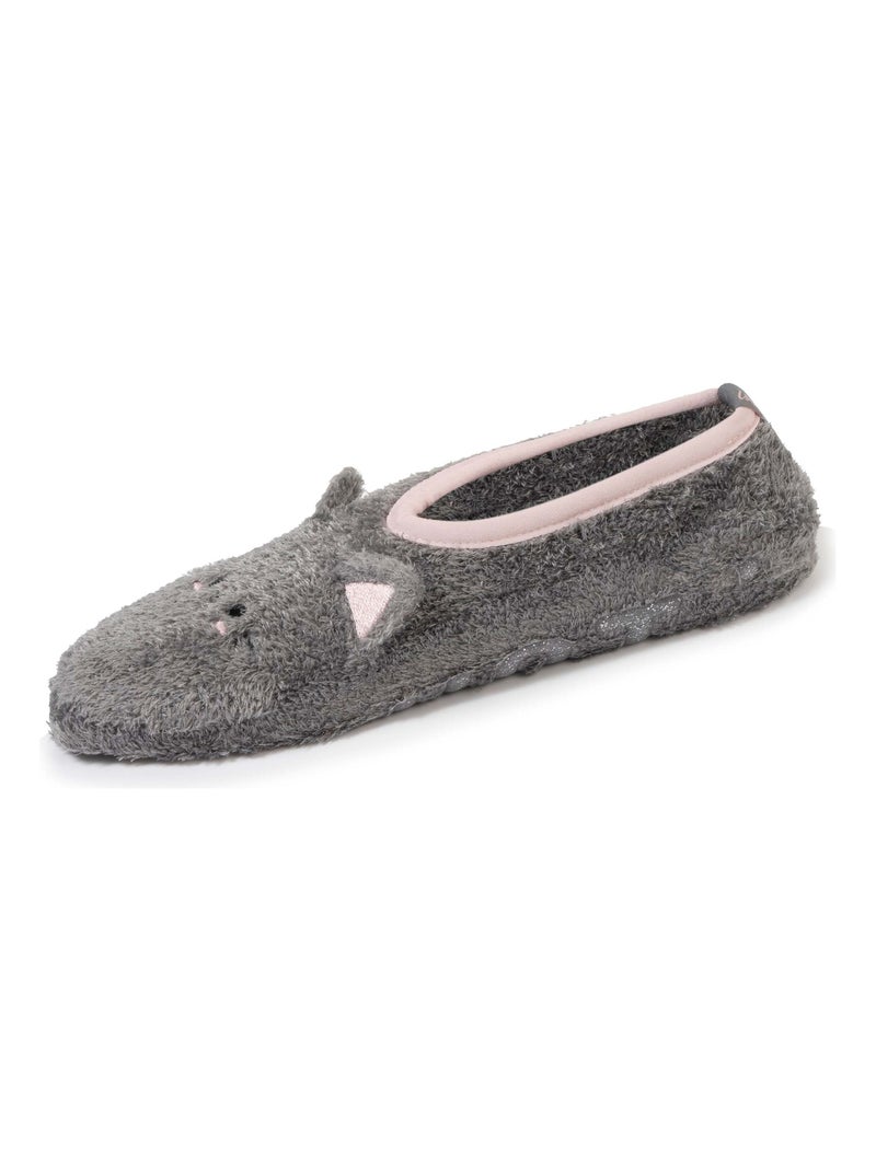 Chaussettes femme 3d maille peluche gris Isotoner Gris Gris - Kiabi