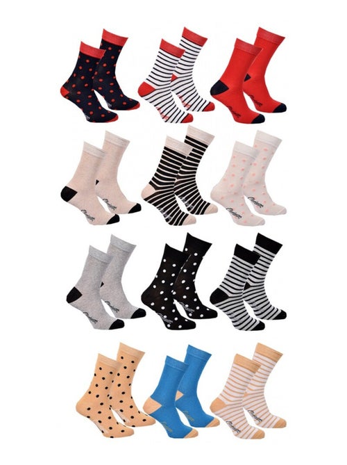 Chaussettes Femme CHEVIGNON - Pack de 12 - Kiabi Chaussettes Femme CHEVIGNON - Pack de 12 - Kiabi